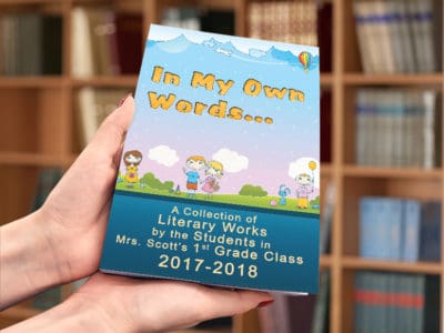 Classroom Book Displayed in Library.